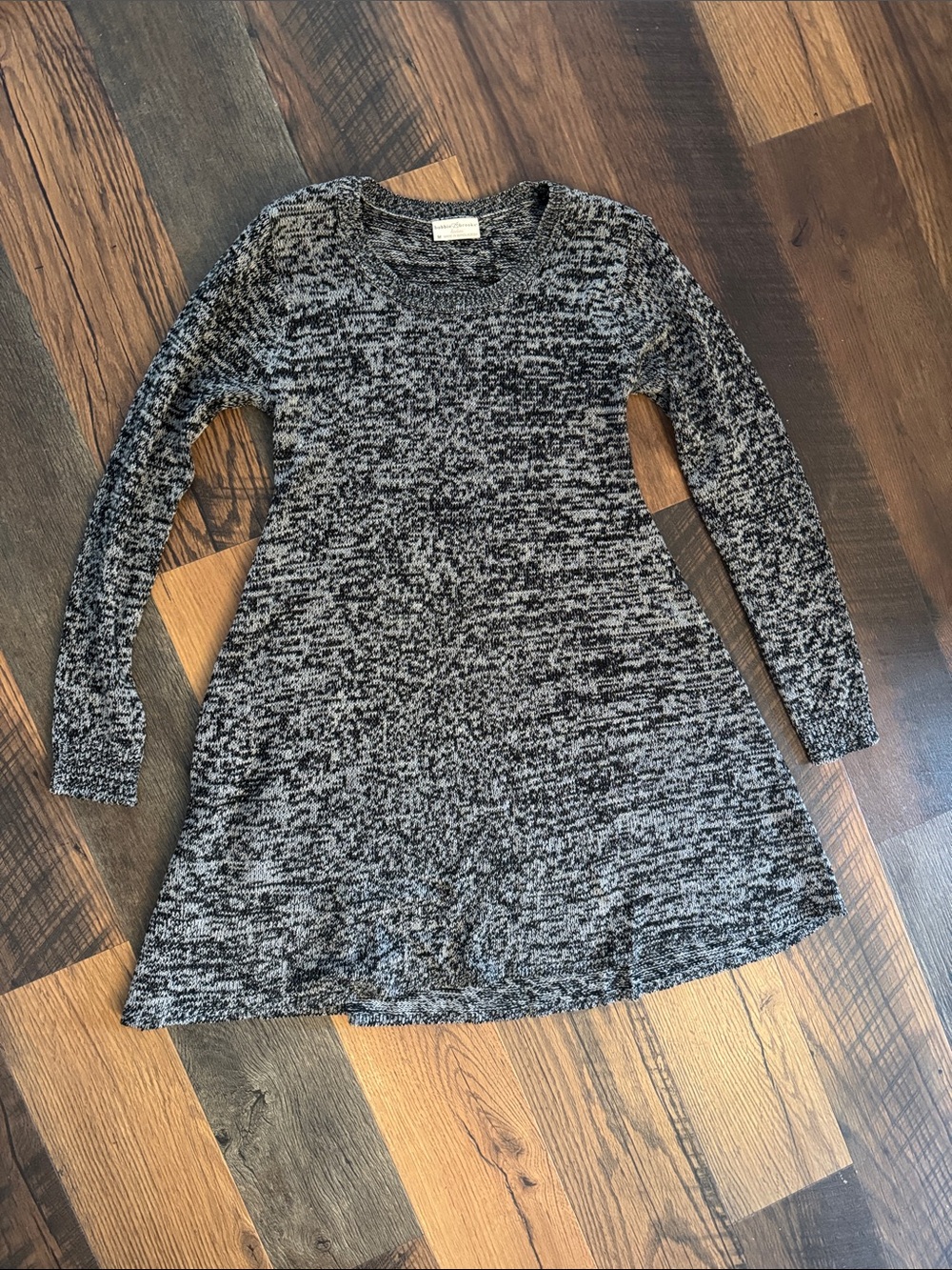 Women’s Gray Long Sleeve Sweater Dress